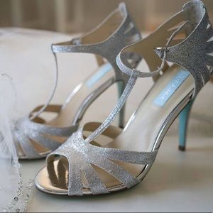 Betsey Johnson Silver Heels